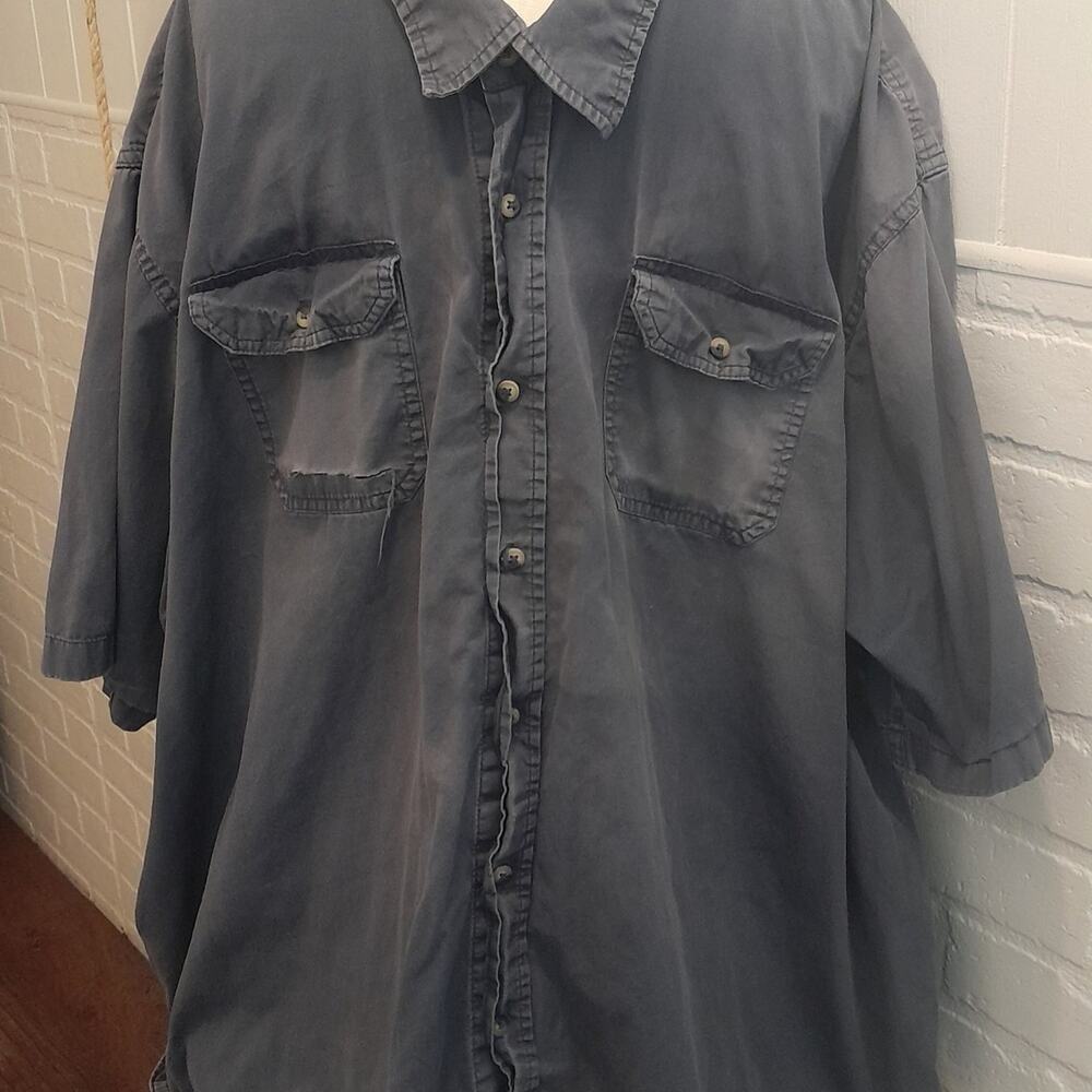 Wrangler distressed oversized mechanic shirt